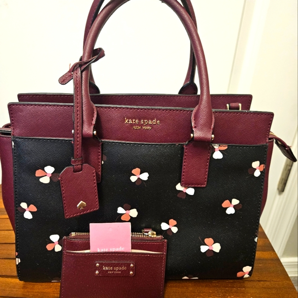 Kate Spade Satchel Bag with card wallet